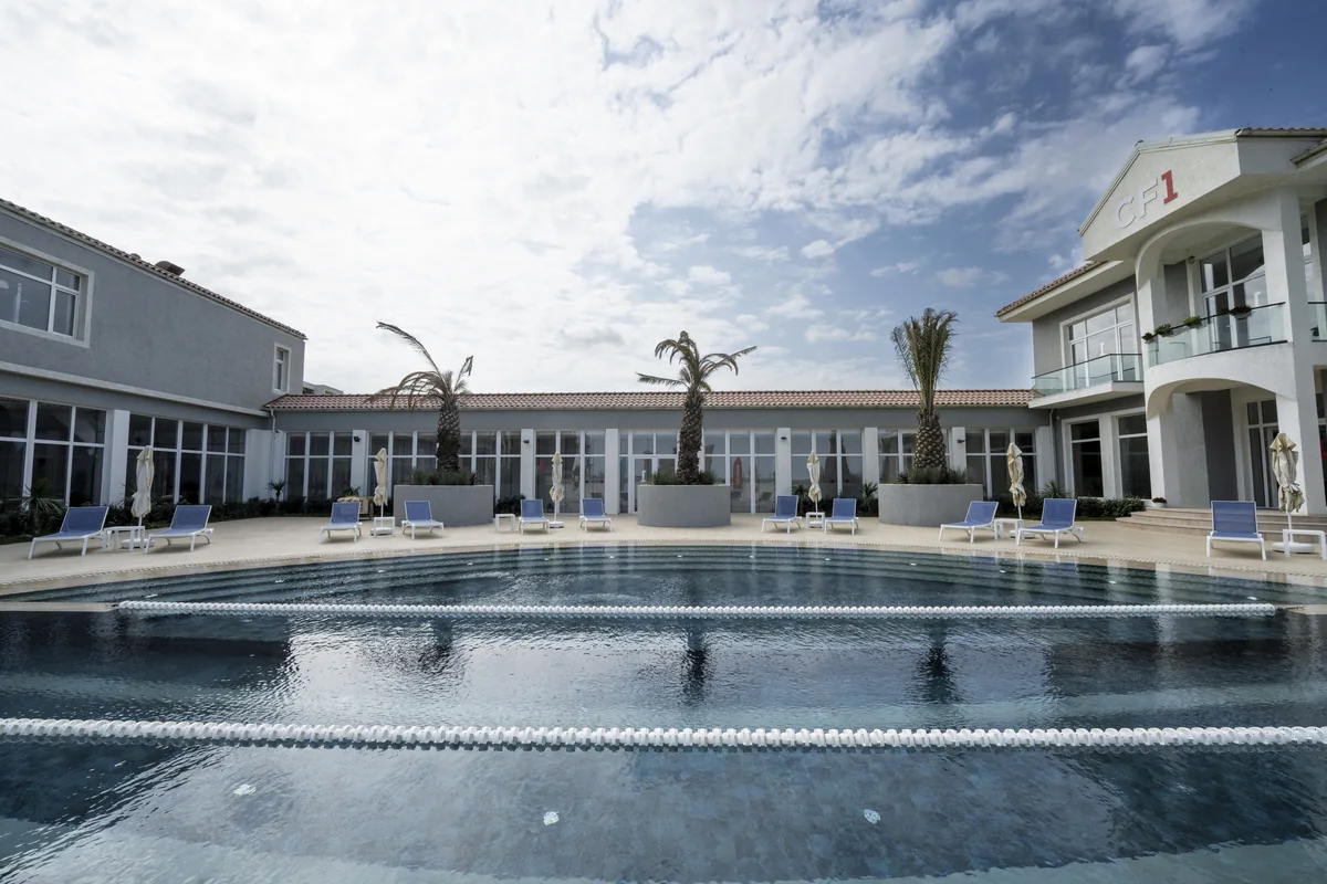 The Fitness Village villas and outdoor pool