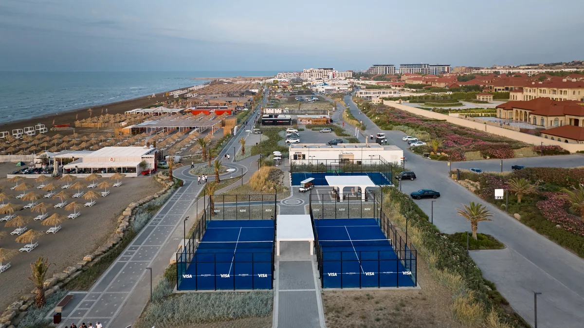 Sport Beach Club courts from above